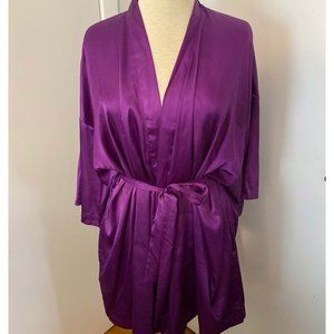 Silk Victoria Secret Purple Short Robe Size Small
